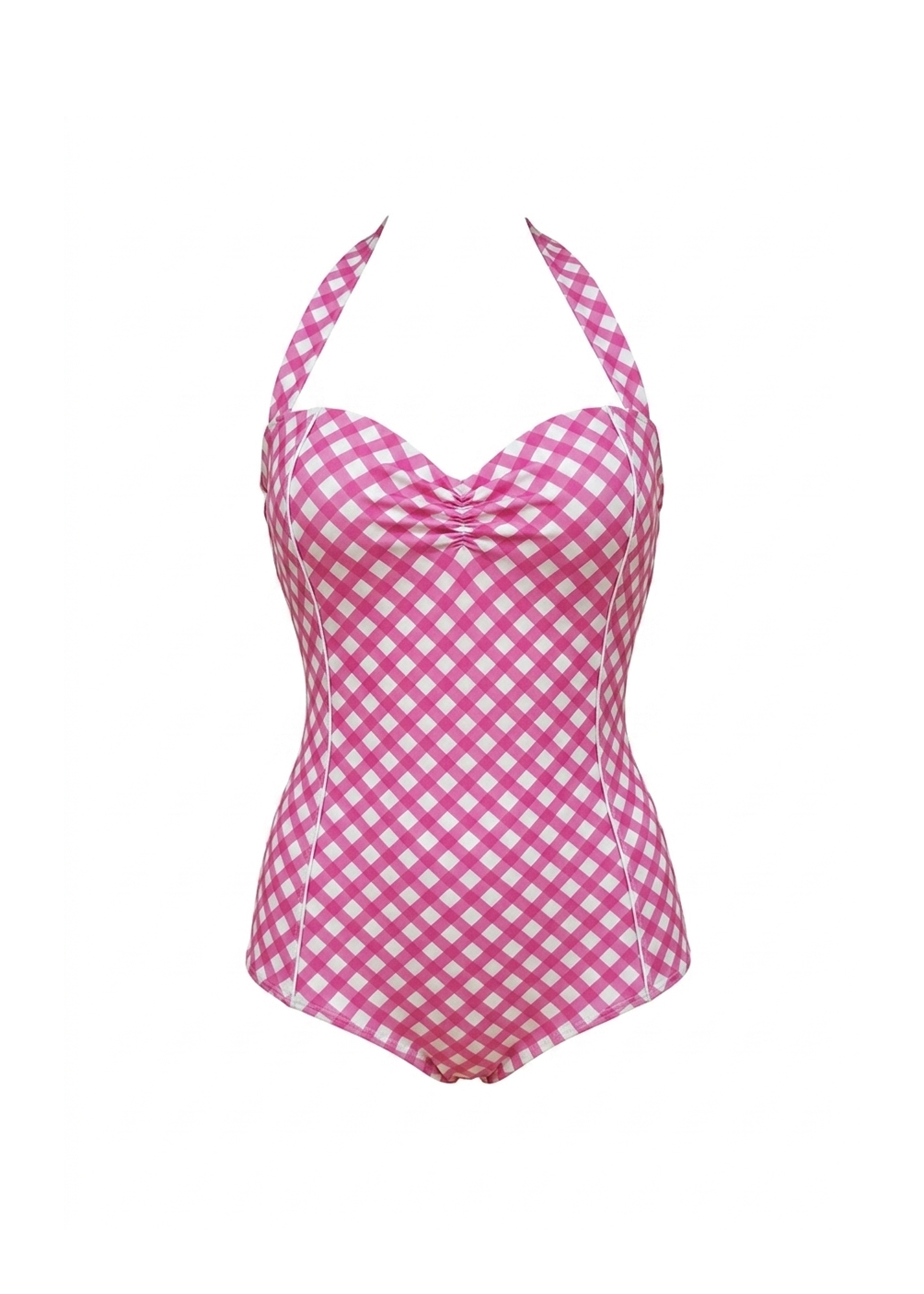 Marilyn One piece - Fuchsia Plaid