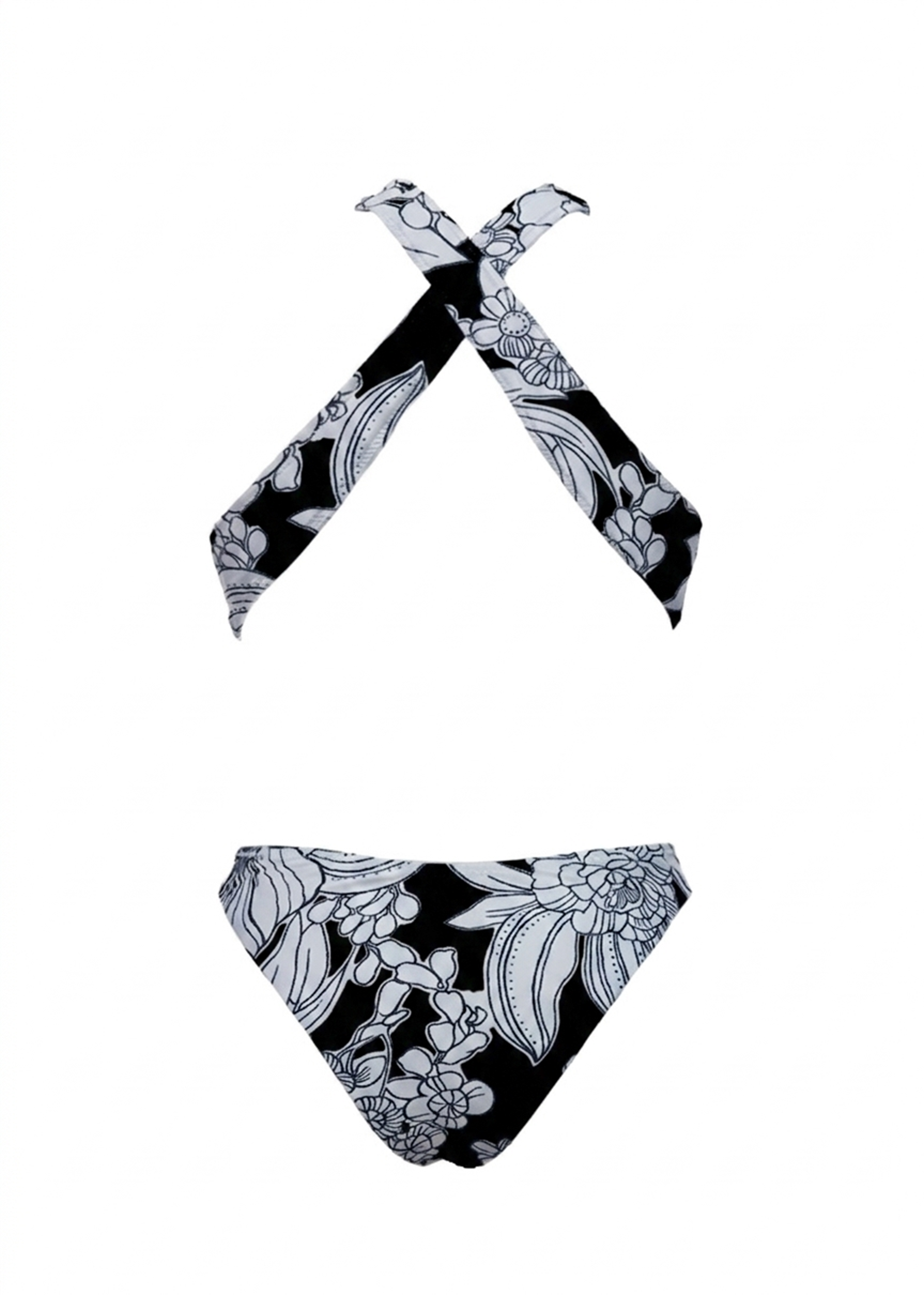 Shirley Bikini - Black Emily Floral - Top