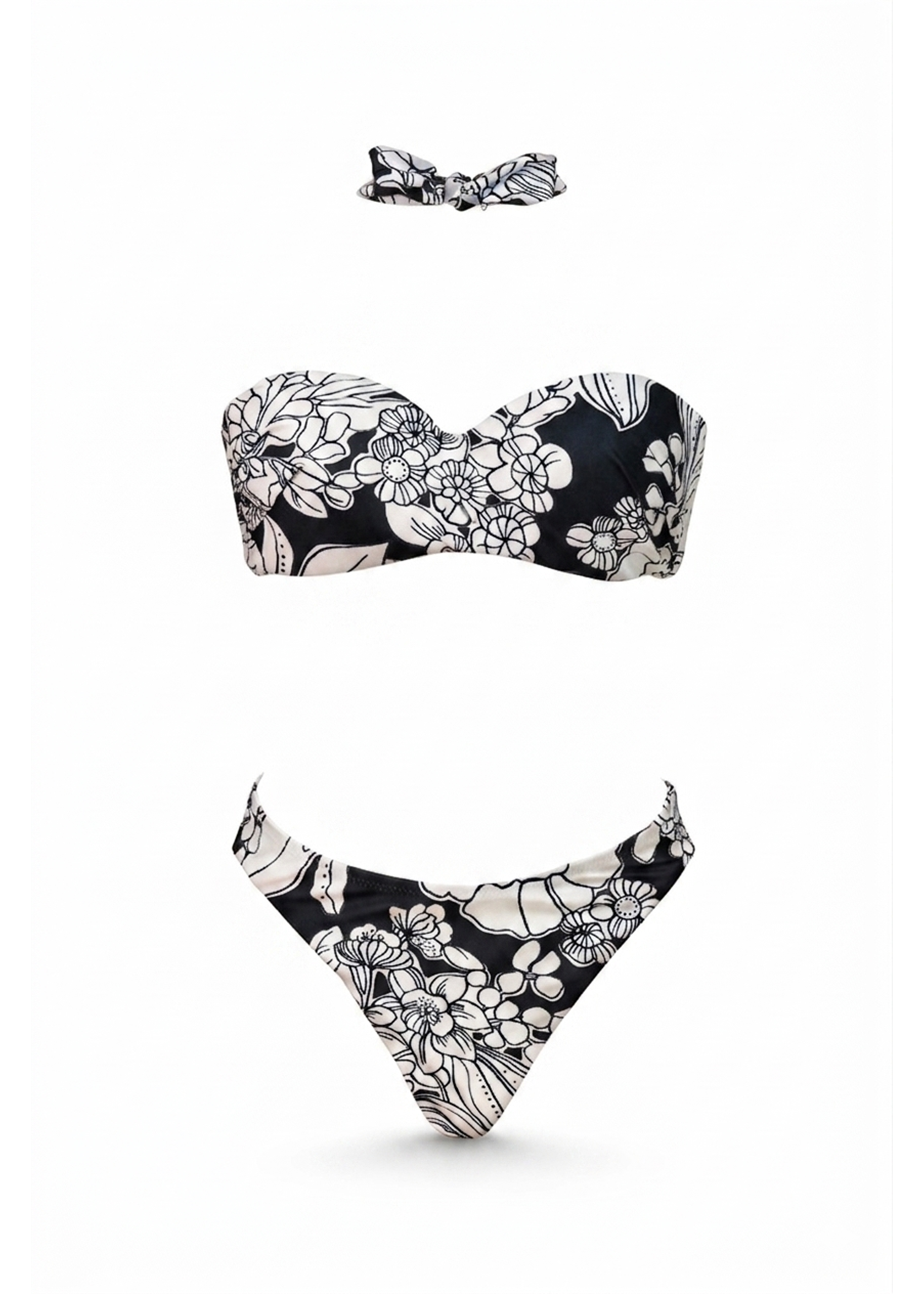 Shirley Bikini - Black Emily Floral - Set