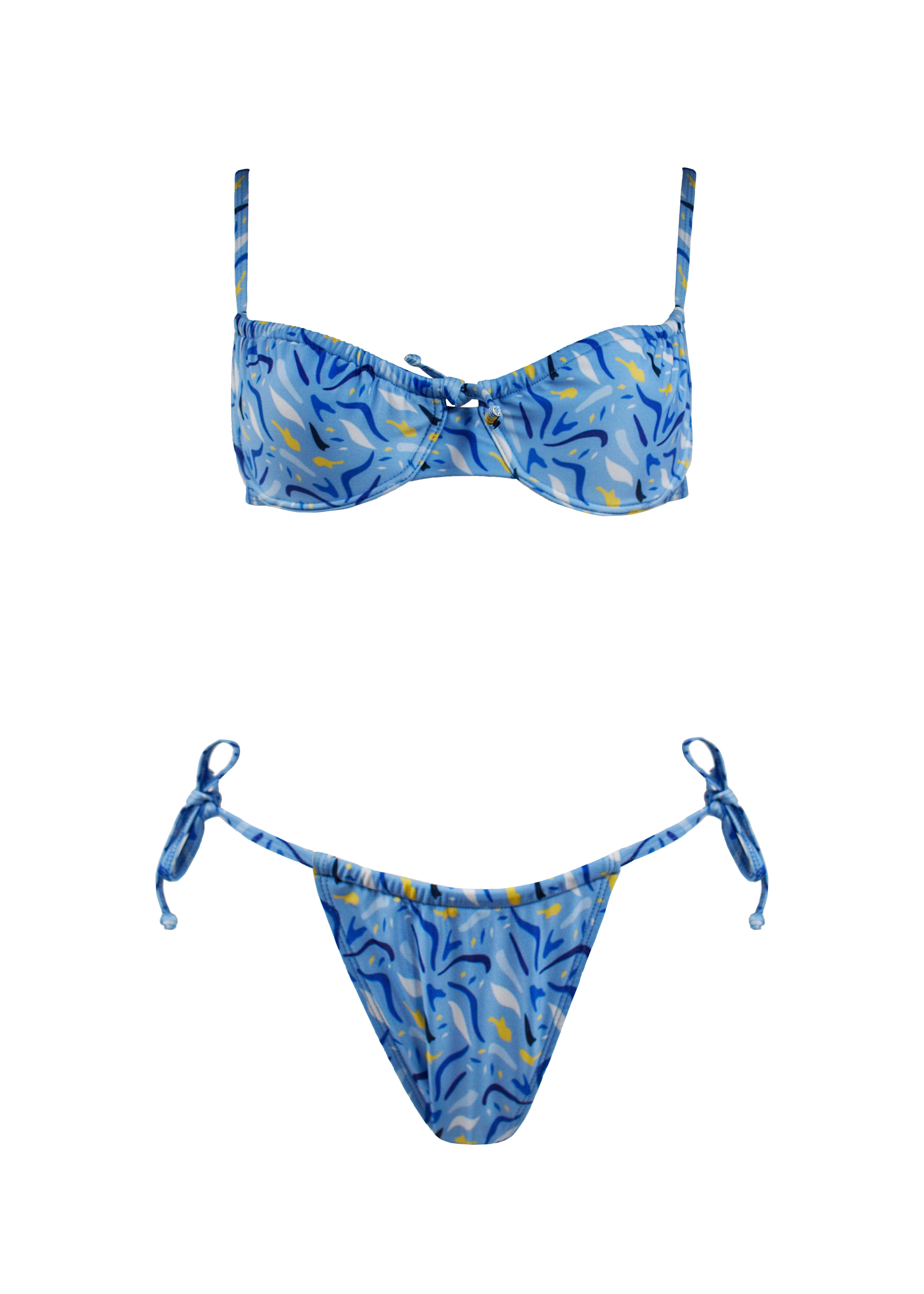 Elisabeth Bikini - Blue Squid - Set
