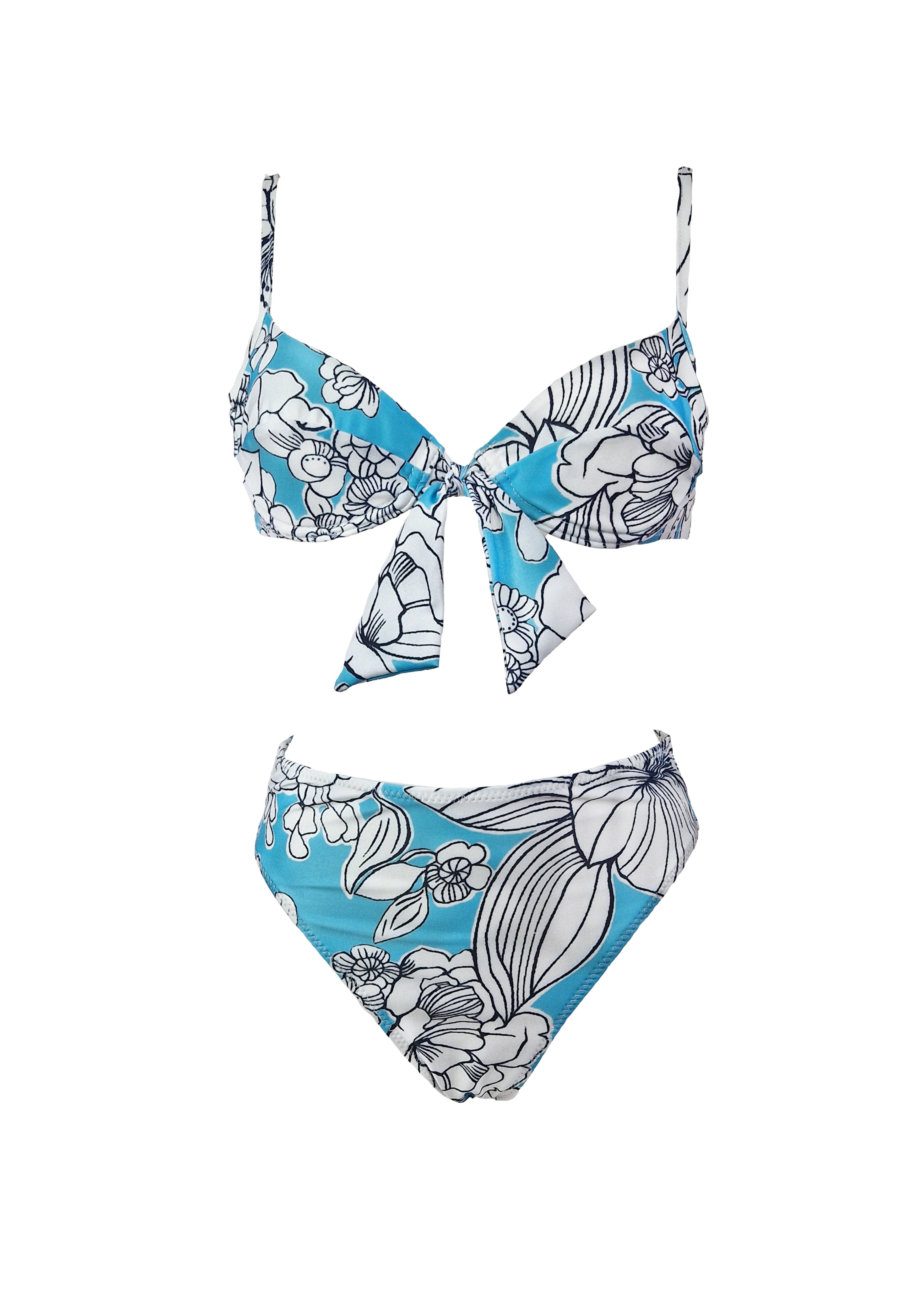 Diana Bikini - Cyan Emily Floral - Set