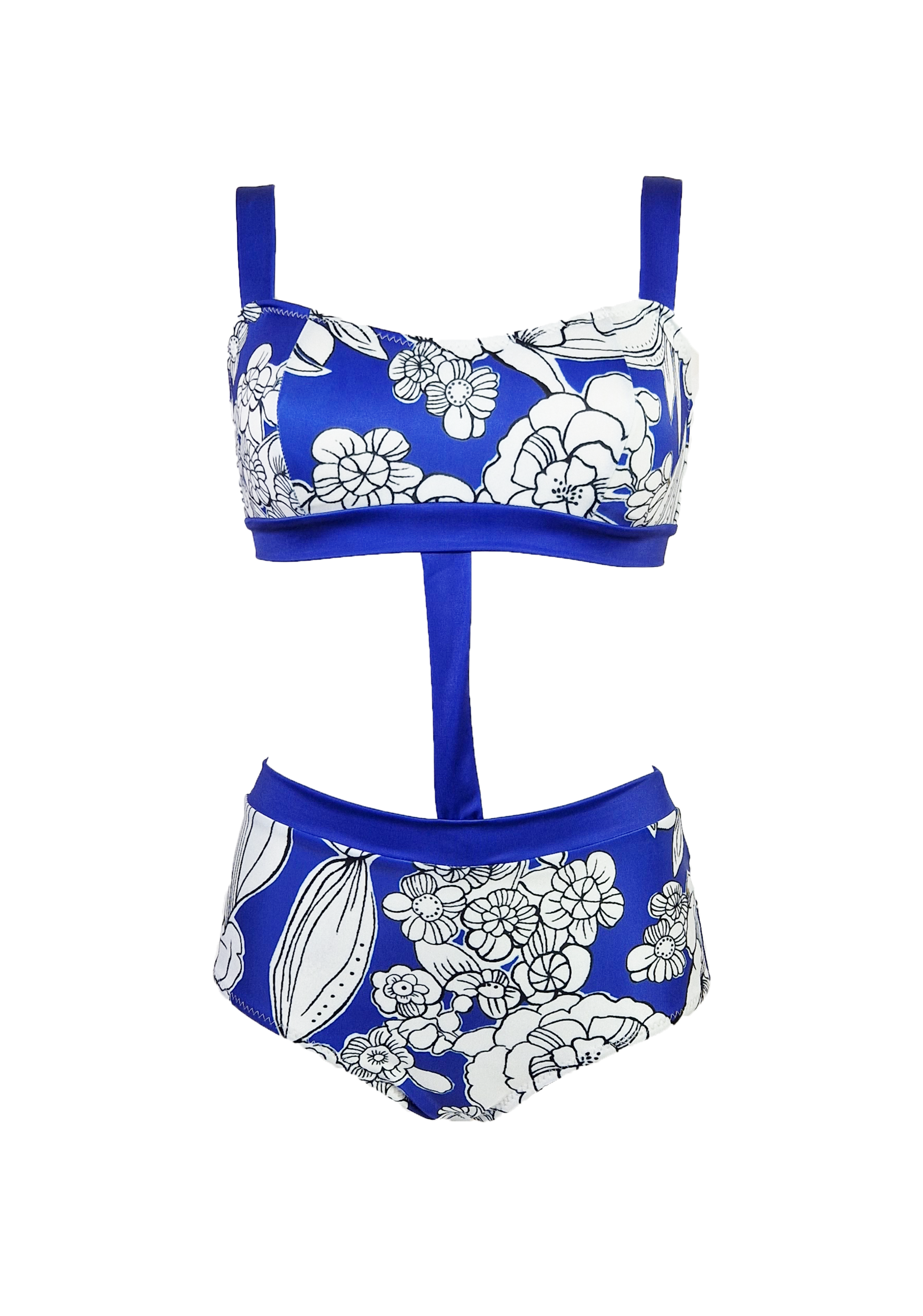 Joan One piece - Blue Emily Floral