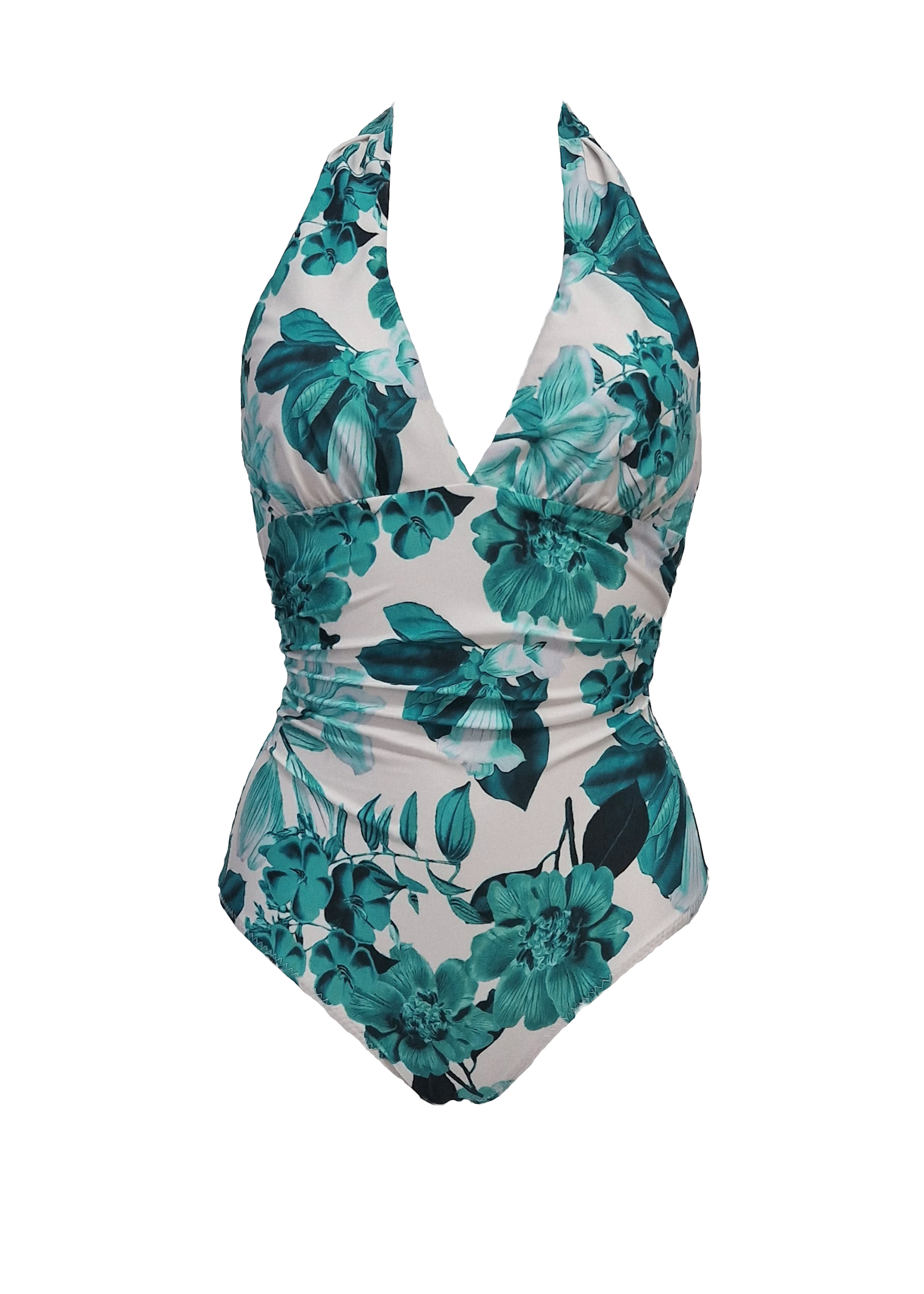 Isabelle One piece - Royal-Cyan Flowers