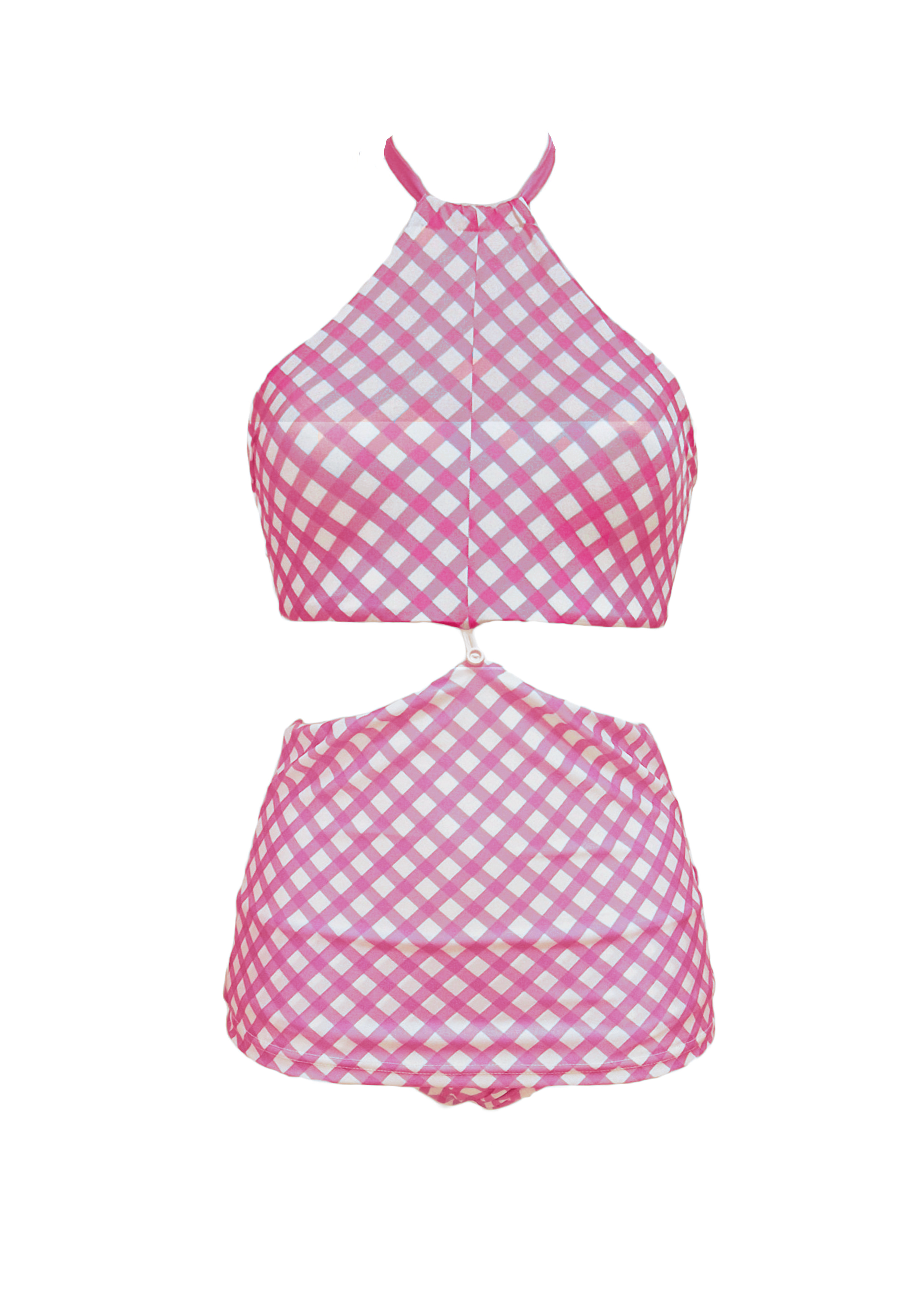 Maxine One piece- Fuchsia Plaid